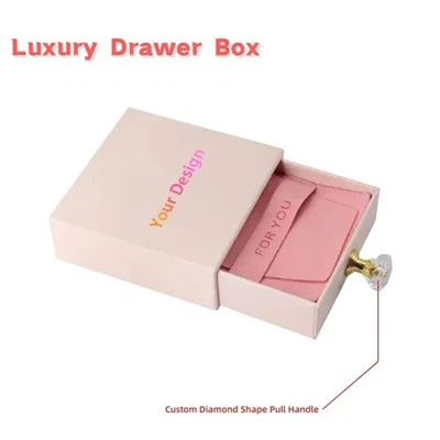 Veleprodaja Custom ladica Klizač poklon kutija za pakiranje za nakit ogrlicu